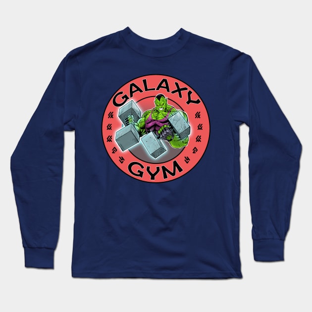 Galaxy Gym Long Sleeve T-Shirt by SheVibe